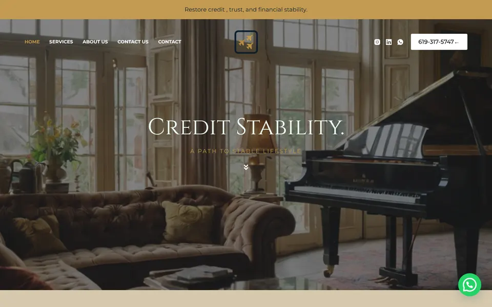 Diseño web para Credit Stability Group, reparación de crédito en San Diego